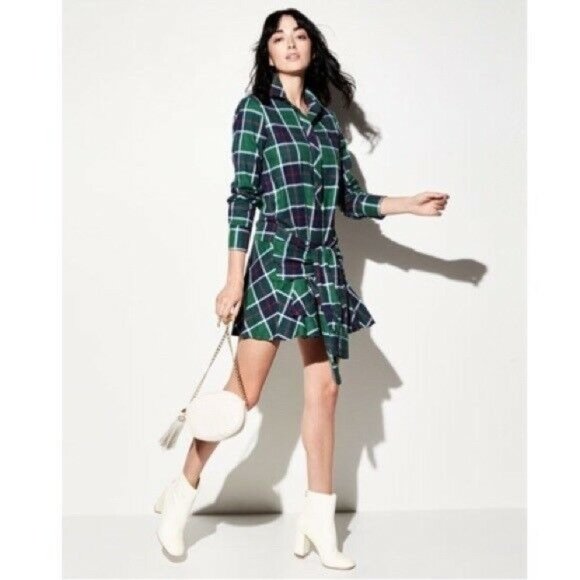 Derek Lam 10 Crosby Dresses & Skirts - Derek Lam 10 Crosby Plaid Tie Waist Shirt Dress 6